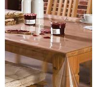 ART2LATABLE Nappe Transparente Solide, Large 140 cm 00.3mm d'Épaisseur 1m40 cm de Large Protège Table ou Bureau Transparent 30/100 Nappe Rectangle 140x300 CM