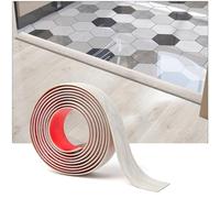 Art3d Bande de Transition Auto-adhésive en Vinyl pour Sol, Séparation, Seuil de Moquette, Carreaux, 304x4cm, Blanc Délavé