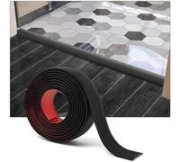 Art3d Bande de transition de sol en vinyle autocollante,Bande de séparation plate pour relier les espaces au sol, Passage de tapis,122 x 4 cm - Noir