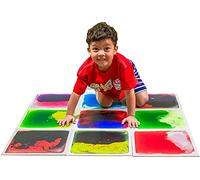 Art3d Carreaux de Sol Liquide sensoriels pour Enfants, Tout-Petits, Adolescents, Salle de Jeux, Piste de Danse (30 cm x 30 cm, Lot de 9)
