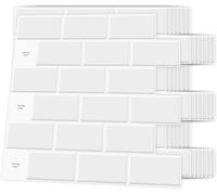 Art3d Lot de 10 autocollants pour carrelage mural - Blanc - Motif métro - Pour cuisine et salle de bain