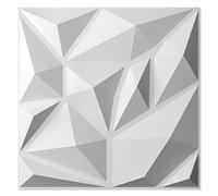 Art3d Lot de 20 panneaux muraux décoratifs 3D en PVC pour bureau, chambre, cuisine, 30 x 30 cm, blanc