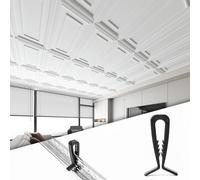 Art3d Lot de 50 clips de fixation pour grille de plafond