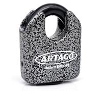 Artago 68T/B Cadenas de Sécurité Maximale ø14mm, BUNKER SELECTION, Homologué Sold Secure Gold, Monobloc, Serrure à Clé Haute Sécurité, Compatible avec Porte Extérieure, Chaîne grande, Conteneur