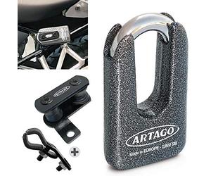Artago 69T5 Pack Antivol Disque Haute Sécurité + Support pour Ducati Monster Diavel, Homologué SRA, Sold Secure Gold, ART4