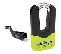 Artago 69X2 Pack Antivol Disque Haute Sécurité + Support pour Yamaha MT-07 et Tracer 700, Homologué SRA, Sold Secure Gold, ART4