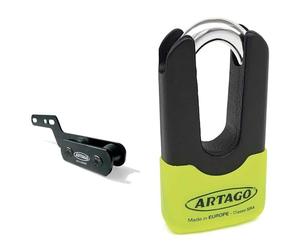 Artago 69X3 Pack Antivol Disque Haute Sécurité + Support pour Kawasaki Z900, Homologué SRA, Sold Secure Gold, ART4