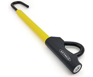 ARTAGO 871 Antivol Voiture Haut de Gamme, Canne Antivol Voiture Volant Pédale Haute Sécurité, Bloque Barre Jaune Plus Visible, Réglage Blocage Plus Précis, Bloc Anti Vol Universel Auto, Camping-Car