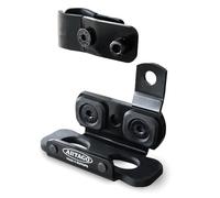 ARTAGO K204 Support de Transport pour Antivol de Disque ARTAGO 32 | Repose-Pieds Démontables avec Vis Verticales | Acier Noir avec Silentblocs Antivibrations | Accessoire Moto