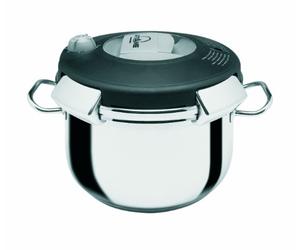 Artame ART38112 Autocuiseur Luna, Autocuiseur Vapeur, Couvercle ouverture facile, 12 L, Tous feux dont induction, Ø24cm, Inox