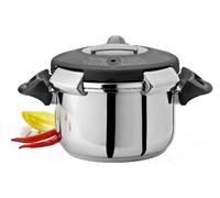 Artame ART38304 - Autocuiseur Vapeur, Appareil de Cuisson à Pression Ovni Tous Feux Dont Induction - INOX - Ø24cm, 4l