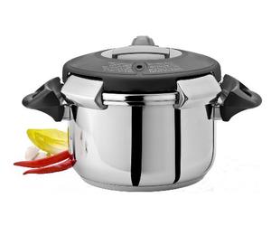 Artame ART38310 - Autocuiseur Vapeur, Appareil de Cuisson à Pression Ovni Tous Feux Dont Induction - INOX - Ø24cm, 10l