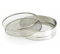 Artame ART69520 - Tamis à Farine - Tamis à Pâtisserie 3 Grilles Interchangeables avec Mailles Fines, Moyennes ou Grosses - Inox, Ø 20cm