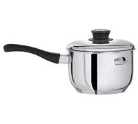 Artame ART82626 Casserole Bain Marie avec Couvercle Inox 16 cm, Noir