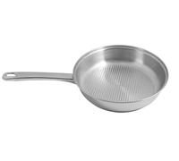 Artame ART91924 NORDICO, Poêle à frire Ø 24 cm, Triple fond, Poignée résistante à la chaleur, Fond nid d'abeille anti adhésif, Tous feux dont induction, Tout Inox