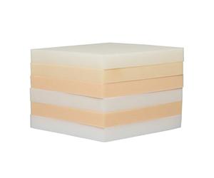 artapisserie.fr 6 Galettes de Chaise Carrées en Mousse A Recouvrir - 40 x 40 x 5 cm - Mousse de Rembourrage Tapissier Ameublement