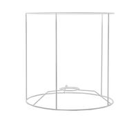 artapisserie.fr Carcasse abat-jour Cylindrique Ø25cm pour E27 Epoxy Blanc