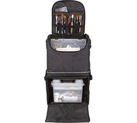 ArtBin 6922SP Tote Express Sac de Rangement Portable à roulettes pour travaux manuels et Couture Compatible avec Machine à Coudre, 0, Noir/Turquoise