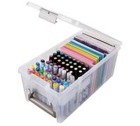 ArtBin 6934AB Organiseur pour Loisirs créatifs [1] Étui de Rangement en Plastique Transparent, translucide, 39,25 x 20,3 x 15,25 cm