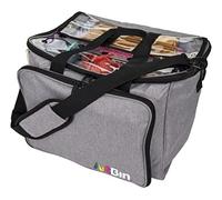 ArtBin 6938AG Needleworks Project Bag Sac de Projet avec séparateurs Amovibles, Compartiment Principal divisé et Poches, Rangement pour Fils et projets Gris