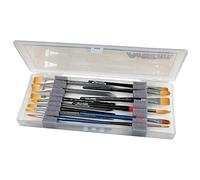 ArtBin Boîte avec Inserts en Mousse, Organisateur de pinceaux de Peinture Portable, Transparent, Standard