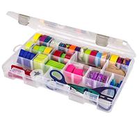 ArtBin Grande boîte de rangement transparente pour loisirs créatifs avec séparateurs - Étui de rangement en plastique pour un rangement pratique et polyvalent - Idéal pour diverses fournitures