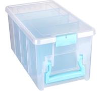 ArtBin Organisateur/Porte-Documents 6925AA avec 3 séparateurs - Étui de Rangement en Plastique Transparent pour Fournitures d'art et d'artisanat