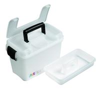 ArtBin Organiseur Portable pour Loisirs créatifs avec poignée [1] Étui de Rangement en Plastique translucide, Standard