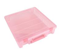 ArtBin Super Satchel 6955RK Boîte de rangement à 1 compartiment, organisateur d'art et d'artisanat, 1 pièce, rose translucide
