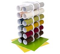 Unbekannt ArtBin 6864AS Étagère de rangement en vinyle pour 12 rouleaux de vinyle Blanc