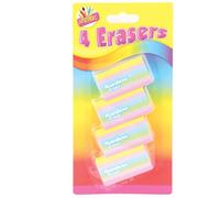 Artbox Lot de 4 gommes arc-en-ciel