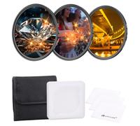 ARTCISE Kit de filtres étoile 55 mm, 4 Points, 6 Points, 8 Points, filtres en Verre Optique à Effets spéciaux