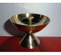 Artcollectibles India Lot de 5 lampes à huile religieuses en laiton Diya Deepak Akhand Jyot Kuber Havan Puja
