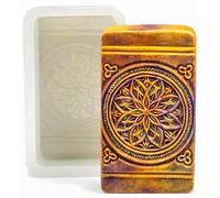 ARTCRAFTMOLDS Rosace Moule en silicone pour savon, plâtre, cire, résine, argile, mandala