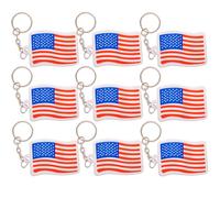 ArtCreativity Lot de 24 porte-clés drapeau américain, cadeaux de fête du 4 juillet, porte-clés drapeau américain pour l'indépendance, le mémorial et la journée des anciens combattants, accessoires