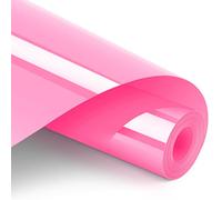 Artcut Flex Thermocollant 30.5 X 365 CM, Flex Thermocollant pour Tissu, Vinyle Thermocollant, Vinyl Permanent, Vinyl Thermocollant pour Tissu, Transfert Vinyle pour T-Shirts, DIY, Christmas(Rose)