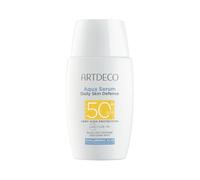 ARTDECO Aqua Serum Daily Skin Defense SPF50+ - Fluide solaire ultra léger pour le visage à l'acide hyaluronique et à la niacinamide, imperméable, finition invisible - 1 x 40 ml