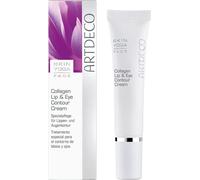 Artdeco Collagen Lip & Eye Contour Cream Soin hydratant intensif pour le contour des yeux et des lèvres à l'acide hyaluronique et au collagène 15ml