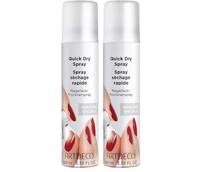 Artdeco Quick Dry/Spray séchant pour vernis à ongles, Pack(2 x 100 ml) (Lot de 2)
