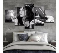 ARTDOGDIY Impressions sur toile Toile 5 Pièces Pulp Fiction Mia Wallace L/150cm×80cm Avec cadre 5 canvas art wall art five-piece panel HD wall art poster modular image