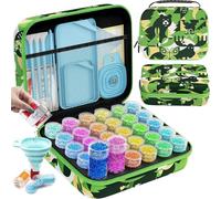 ARTDOT 30 Slots Diamond Painting Accessori, Diamond Painting Kit Completo per Pittura Diamante 5D, Unghie, Gioielli, Artigianato d'Arte E Punto Croce(Foresta)