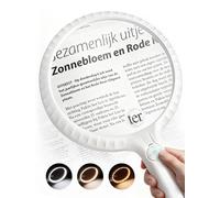 ARTDOT Loupe grossissante x3 x 5 avec lumière LED comme accessoire d'art diamant pour adultes, grande loupe portable rechargeable pour la lecture de pièces de monnaie, bijoux, artisanat, peinture