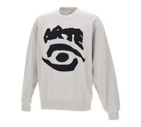Arte Antwerp - Eye Front Crewneck - Homme - Sweatshirts et sweats à capuche - Gris - Taille: XL
