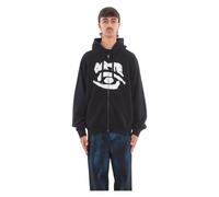 Arte Antwerp - Eye Front Print Zip Sweat à capuche - Homme - Sweatshirts et sweats à capuche - Noir - Taille: 2XL