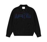 Arte Antwerp - Gilet zippé Stencil - Homme - Pulls - Noir - Taille: XL