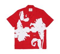 Arte Antwerp, Homme, Chemises, Rouge, Taille: L Chemise à manches courtes à imprimé floral