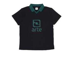 Arte Antwerp - Pole Man Logo Collar Tee - Homme - Tops - Noir - Taille: XL