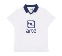 Arte Antwerp - T-shirt Col Logo Blanc/Marine - Homme - Tops - Blanc - Taille: L