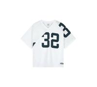 Arte Antwerp T-shirt en jersey a manches courtes avec col V - Navy/White WHITE L