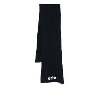 Arte Antwerp - Textured Logo Scarf - Homme - Accessoires - Bleu - Taille: ONE Size